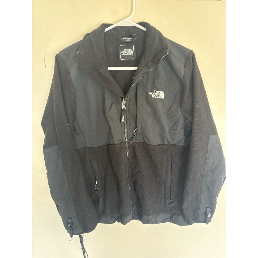 The North Face Osito Womens Sz SMALL Full Zip Fleece Jacket Black Polartec